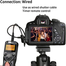 Load image into Gallery viewer, Pixel TW-283 E3 Wireless Shutter Release Cable Wired Remote Control Compatible Compatible for Canon XT XTi XS XSi T1i T2i T3 T3i T4i T5 T5i T6i SL1 EOS1300D 300D 60D 60Da 70D 80D