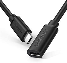 Load image into Gallery viewer, UGREEN USB C Extension Cable - Type C Extender Male to Female USB 3.2 Gen 2 10Gbps 100W Thunderbolt 3 Compatible with MacBook Pro iPad Pro Nintendo Switch DJI Mavic Dell XPS Surface Go Hub 1.5FT