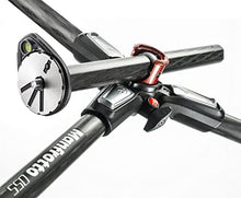 Load image into Gallery viewer, Manfrotto 055 Carbon Fiber 4-Section Tripod with Horizontal Column (MT055CXPRO4),Black