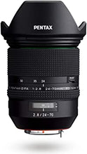 Load image into Gallery viewer, HD PENTAX-D FA 24-70mmF2.8ED SDM WR High-performance standard zoom lens 24mm ultra-wide angle Weather-resistant construction Exceptional imaging power ED Glass Aspherical lens Latest lens coating
