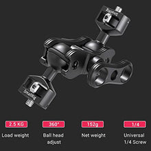 Load image into Gallery viewer, SMALLRIG Articulating Magic Arm with Double Ballheads (1/4" Screw) Monitor Mount for Field Monitor, Lights, Audio Recorders - 2070