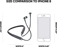 Load image into Gallery viewer, SOL REPUBLIC Shadow Fusion Bluetooth Earbuds, Black 10-Hour Playtime Comfortable Knit Tech Fiber Collar Magnetic Connection Earbuds Flexible Compact Storage Convenient Carrying Case