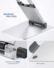 Load image into Gallery viewer, Nulaxy Laptop Stand, Ergonomic Sit to Stand Laptop Holder Convertor, Adjustable Height from 2.1" to 13.8", Supports up to 22lbs, Compatible with MacBook, All Laptops Tablets 11-17" - Silver