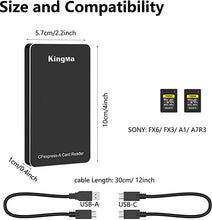 Load image into Gallery viewer, CFexpress Card Reader, Portable Square USB 3.1 CFexpress Memory Card Adapter CFexpress A/B Card USB Laptop Adapter for Windows Mac OS Linux (CFexpress A)…