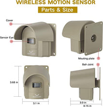 Load image into Gallery viewer, 1/2 Mile Hosmart Rechargeable Driveway Alarm Wireless Sensor System & Driveway Sensor Alert System Weatherproof Security Outdoor Motion Sensor & Detector