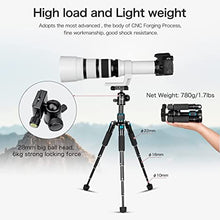 Load image into Gallery viewer, Koolehaoda Portable Mini Tripod Aluminum Alloy Tabletop Tripod Height 20 inch / 51cm with 360 Degree Ball Head and Bag for DSLR Camera, Video Camcorder.Load up to 11lbs / 5kg - (Blue)