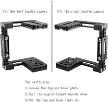 Load image into Gallery viewer, CAMVATE Adjustable Camera Cage Fit for Right Handle and Left Handle Camera(Basic)