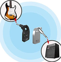 Load image into Gallery viewer, Getaria 2.4GHZ Wireless Guitar System Built-in Rechargeable Lithium Battery Digital Transmitter Receiver for Electric Guitar Bass (Black)