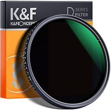 Load image into Gallery viewer, K&F Concept 40.5mm Variable Neutral Density Filter ND8-ND2000 (3-11stop) Hydrophobic Adjustable ND Filter with 24 Multi-Layer Coatings for Camera Lens
