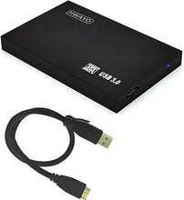 Load image into Gallery viewer, HWAYO 2.5'' 500GB Ultra Slim Portable External Hard Drive USB3.0 HDD Storage Compatible with PC, Desktop, Laptop, Xbox One Console (Black)