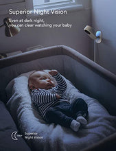 Load image into Gallery viewer, Nooie Baby Monitor with Camera and Audio 1080P Night Vision Motion and Sound Detection 2.4G WiFi Home Security Camera for Baby Nanny Elderly and Pet Monitoring, Works with Alexa