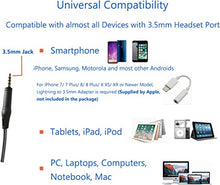 Load image into Gallery viewer, MAIRDI Cell Phone Headset with Microphone Nosie Cancelling, Wired 3.5mm Headset for iPhone Samsung Mobile iPad Computer Laptop Tablets, w/Mic Mute Volume Control, Light Weight, Adjustable Headband