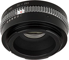 Load image into Gallery viewer, Fotodiox Pro Lens Mount Adapter Compatible with Mamiya 35mm (ZE) SLR Lens to Canon EOS (EF, EF-S) Mount D/SLR Camera Body - with Gen10 Focus Confirmation Chip and Built-in Aperture Control Dial