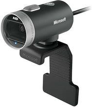 Load image into Gallery viewer, Microsoft LifeCam Cinema Webcam for Business - Black with built-in noise cancelling Microphone, Light Correction, USB Connectivity, for video calling on Microsoft Teams/Zoom, Windows 8/10/11