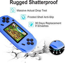 Load image into Gallery viewer, Beijue 16 Bit Handheld Games for Kids Adults 3.0'' Large Screen Preloaded 100 HD Classic Retro Video Games no Need WiFi USB Rechargeable Seniors Electronic Game Player Birthday Xmas Present (Blue)