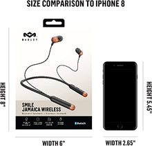 Load image into Gallery viewer, House of Marley Smile Jamaica Wireless: Wireless Neckband Earphones with Microphone, Bluetooth Connectivity, 8 Hours of Playtime, and Sustainable Materials (Black)