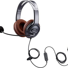Load image into Gallery viewer, Emaiker Noise Cancelling USB Headphones with Microphone in-Line Controls for Drago Dictation, Over Ear PC Headphones for School Student On-Line Course Office Skype Call Zoom Microsoft Meeting