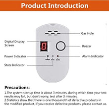 Load image into Gallery viewer, Natural Gas Detector, Gas Leak Detector, Home Gas Alarm, Natural Gas Propane Leak Alarm, High Sensitivity LPG LNG Coal Natural Gas Leak Detection, Gas Leak Alarm Monitor Sensor (1)