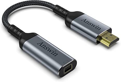 HDMI to Mini DisplayPort Adapter, Answin 4K HDMI to Mini