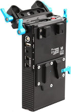 Load image into Gallery viewer, Fotga DP500 15mm Rail V-Mount Power Supply BP Battery Plate & Charger for Sony A7/A7R/A7S A9 II III IV Panasonic Canon EOS 5D 6D 7D II III Nikon DSLR Z6 Z7 II Camera Monitor Blackmagic BMPCC 4K 6K Pro