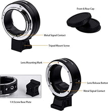 Load image into Gallery viewer, Commlite cm-EF-EOS R Lens Adapter, Electronic Auto-Focus EF to R Mount Adapter for Canon EF/EF-S Lenses to EOS R, EOS RP, EOS R6, EOS R5 Series Cameras