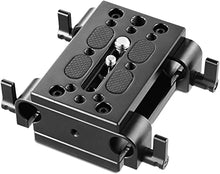 Load image into Gallery viewer, SmallRig Camera Tripod Mounting Baseplate w/15mm Rod Clamp Rail Block for Tripod/Shoulder Support System - 1798