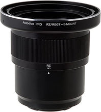 Load image into Gallery viewer, Fotodiox Pro Lens Mount Adapter with Focusing Barrel, for Mamiya RB67 & RZ67 Lenses to Sony E-Mount Mirrorless Camera Adapter (APS-C & Full Frame Such as NEX-7, a5100, a7II)