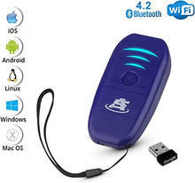 Load image into Gallery viewer, ScanAvenger 1D Wireless Bluetooth Mini-Barcode Scanner: 3-in-1 Hand Held-Automatic, Vibration, Handheld, Portable, USB Bar Code EAN-UPC Reader -Cordless, Rechargeable Scan Gun for Inventory Management