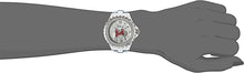 Load image into Gallery viewer, Disney Minnie Mouse Women's Enamel Sparkle White Alloy Watch, Silver Bezel, White Bracelet, W002895