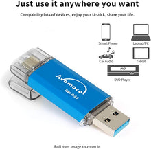 Load image into Gallery viewer, Avomoco USB 3.0/3.1 512GB Type C Dual High Speed Flash Drive for USB C Phones,Tablets,Photo Stick for Samsung Galaxy S8/S8+/S9/S9+,Note7/8/9,A6S/A9S,Google Pixel,LG,Hua Wei.