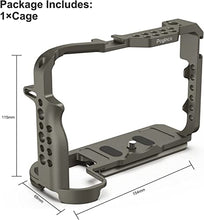 Load image into Gallery viewer, Poyinco Camera Cage Kit for Canon EOS R5 and R6 Aluminum Alloy DSLR Rig Stabilizer with 1/4” & 3/8” Threads Cold Shoe for Vlogging Filmmaking and Video Shooting etc.