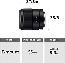 Load image into Gallery viewer, FE 35mm F1.8 Large Aperture Prime Lens (SEL35F18F)