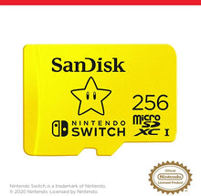 Load image into Gallery viewer, SanDisk 256GB microSDXC-Card, Licensed for Nintendo-Switch - SDSQXAO-256G-GNCZN