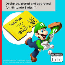Load image into Gallery viewer, SanDisk 256GB microSDXC-Card, Licensed for Nintendo-Switch - SDSQXAO-256G-GNCZN