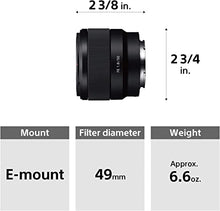 Load image into Gallery viewer, Sony - FE 50mm F1.8 Standard Lens (SEL50F18F/2)