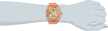 Load image into Gallery viewer, TKO ORLOGI Women's TK626PC Milano Peach Rubber Mechanical Movement Skeleton Watch