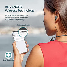 Load image into Gallery viewer, Redzoo Neckband Headphones, Around The Neck Bluetooth Headphones w/Noise Cancelling Microphone, Bluetooth Headset w/ 22hrs Playtime, Neck Earphones Stereo Bass, for Music, Conference, Video, Call