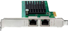Load image into Gallery viewer, 1.25G Gigabit Ethernet Converged Network Adapter (NIC) for Intel 82576 Chip, Dual RJ45 Copper Ports, PCI Express 2.0 X1, Compare to Intel E1G42ET