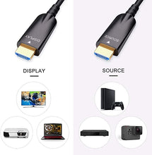 Load image into Gallery viewer, DTECH 10m Fiber Optic HDMI Cable 4K 30Hz 1080p 60hz HD Video 3D ARC HDCP CEC High Speed Long Cord for Computer Monitor TV Projector (32 Feet, Black)