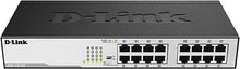 Load image into Gallery viewer, D-Link Ethernet Switch, 16 Port Gigabit Unmanaged Fanless Network Hub Desktop or Rack Mountable (DGS-1016D)