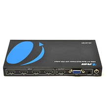 Load image into Gallery viewer, Quad Multi HDMI Viewer 4 in 1 Out by OREI HDMI Switcher 4 Ports Seamless Switcher and IR Remote Support 1080P for PS4/PC/DVD/Security Camera, HDMI Switch VGA Output - HD-401MV