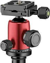 Load image into Gallery viewer, Manfrotto Element Traveller Small Aluminum 5-Section Tripod Kit with Ball Head, Element Small 56.3", Red