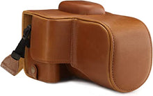 Load image into Gallery viewer, MegaGear MG1609 Ever Ready Leather Camera Case compatible with Canon EOS Rebel T7 (18-55mm), 2000D (18-55mm) - Light Brown