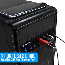 Load image into Gallery viewer, Kingwin Front Panel USB 3.0 Hub 7 Port & One Fast Charging USB 2.1A Charging Port