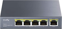 Load image into Gallery viewer, Cudy 4 Port Gigabit PoE Extender, 10/100/1000Mbps, 4 Channel PoE Repeater, PoE Amplifier, PoE Booster, Wall-Mount, Comply with IEEE 802.3bt, 802.3at, 802.3af, Not Support Passive PoE, Plug and Play