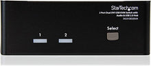 Load image into Gallery viewer, StarTech.com DVI KVM Switch with Audio & USB 2.0 Hub û 2-Port USB KVM Switch - 1920 x 1200 - Dual Monitor KVM Switch (SV231DD2DUA)