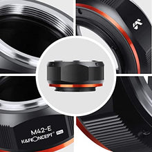 Load image into Gallery viewer, K&F Concept Lens Mount Adapter for M42 Lens to Sony NEX E-Mount Camera for Sony Alpha NEX-7 NEX-6 NEX-5N NEX-5 NEX-C3 NEX-3 with Matting Varnish Design