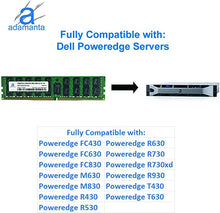 Load image into Gallery viewer, Adamanta 16GB (1x16GB) Server Memory Upgrade Compatible for Dell Poweredge, Dell Precision & HP Proliant Servers Processor DDR4 2133MHz PC4-17000 ECC Registered Chip 2Rx4 CL15 1.2v DRAM RAM