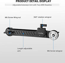 Load image into Gallery viewer, SMALLRIG Rosette Extension Arm Dogbone with Length Adjustable, M6 Rosette 31.8mm - 1870