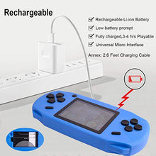 Load image into Gallery viewer, Beijue 16 Bit Handheld Games for Kids Adults 3.0'' Large Screen Preloaded 100 HD Classic Retro Video Games no Need WiFi USB Rechargeable Seniors Electronic Game Player Birthday Xmas Present (Blue)